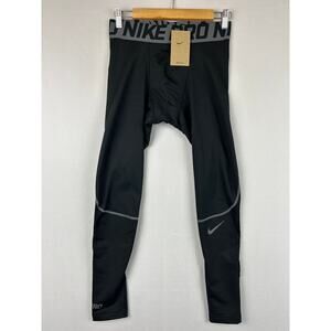 Nike Pro Hyperwarm Compression Tights Base Layer Black Men's Size M
